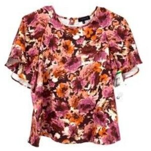 1. STATE Floral Multicolor Women's Top